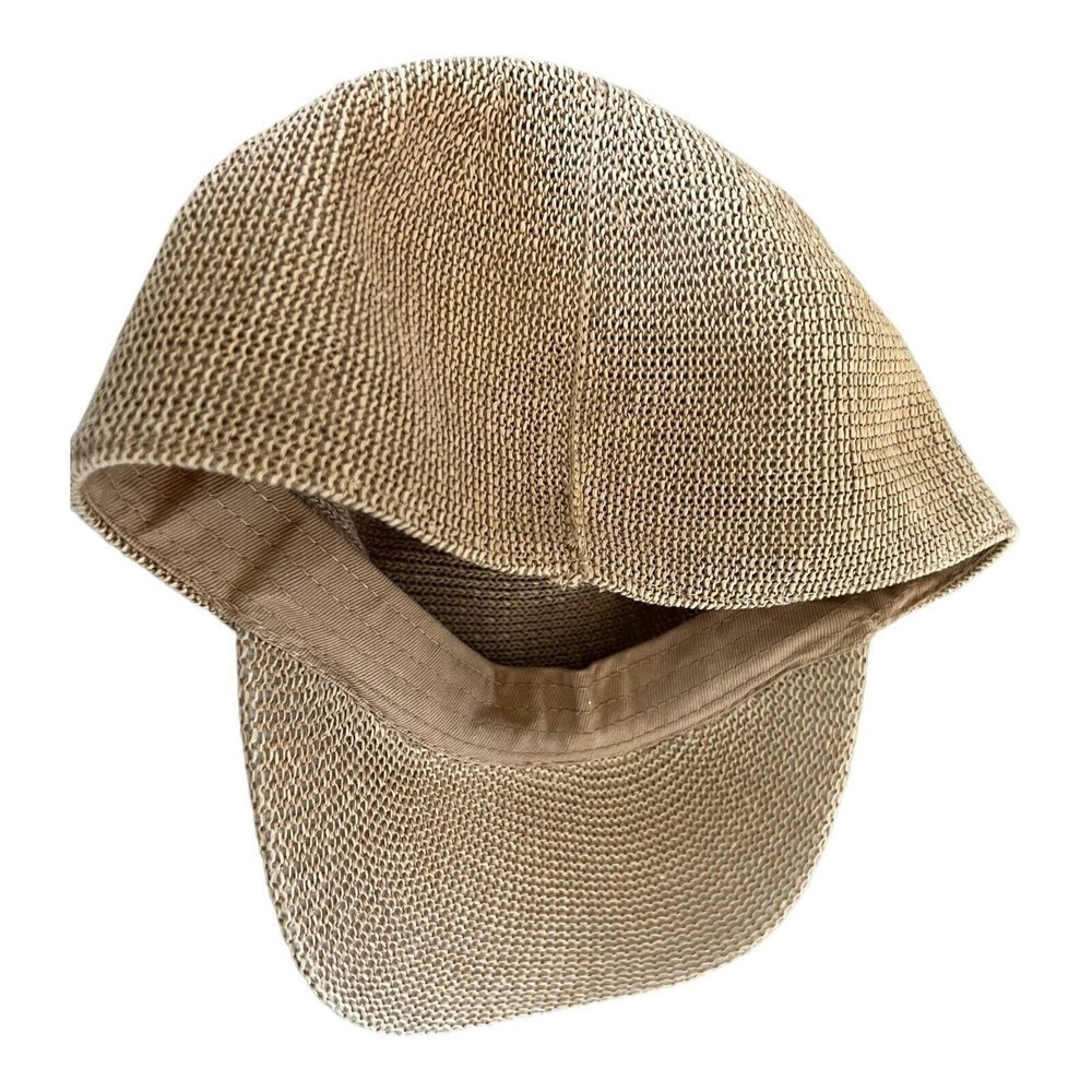 Zara Home Baseball Hat  Size S Mesh Beige With Semi Curved Peck - Picture 4 of 5